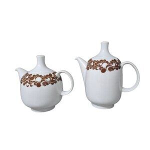Rare Vintage Rosenthal Cordial MCM Teapot and Coffee Pot Decennia Design